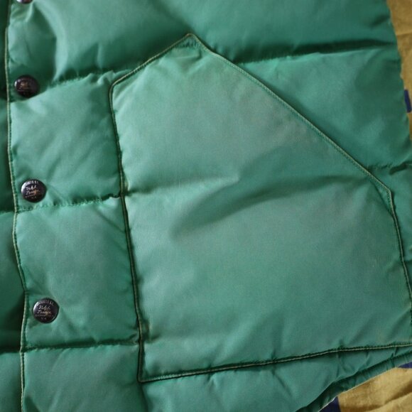 RALPH LAUREN "DOUBLE R" LEATHER-YOKE QUILTED VEST - Picture 3 of 7